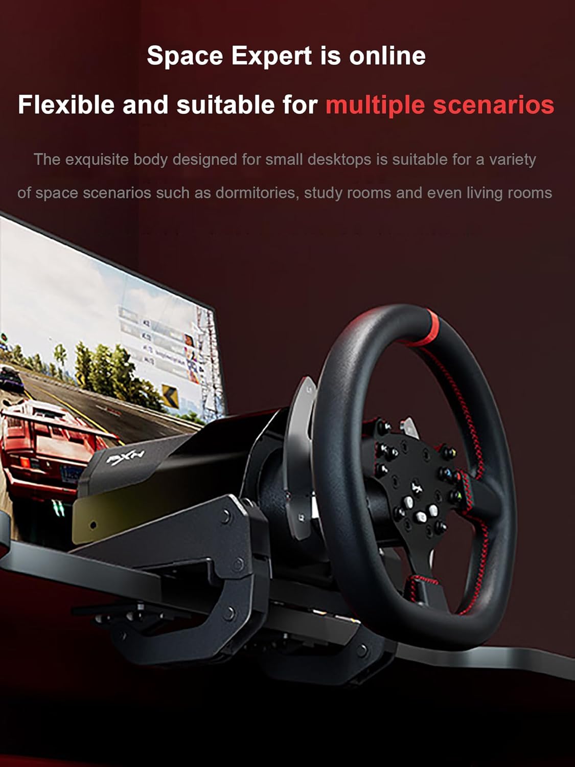 PXN V10 PRO Gaming Steering Wheel 270° and 900° with Pedals and Steering Wheel Self-developed dedicated APP Direct Drive Technology Suitable for PC, PS4, X-ONE, X-SERIES X|S
