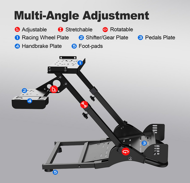 PXN A10 PC Racing Wheel Stand - Simulator Cockpit Wheel Stand Racing
