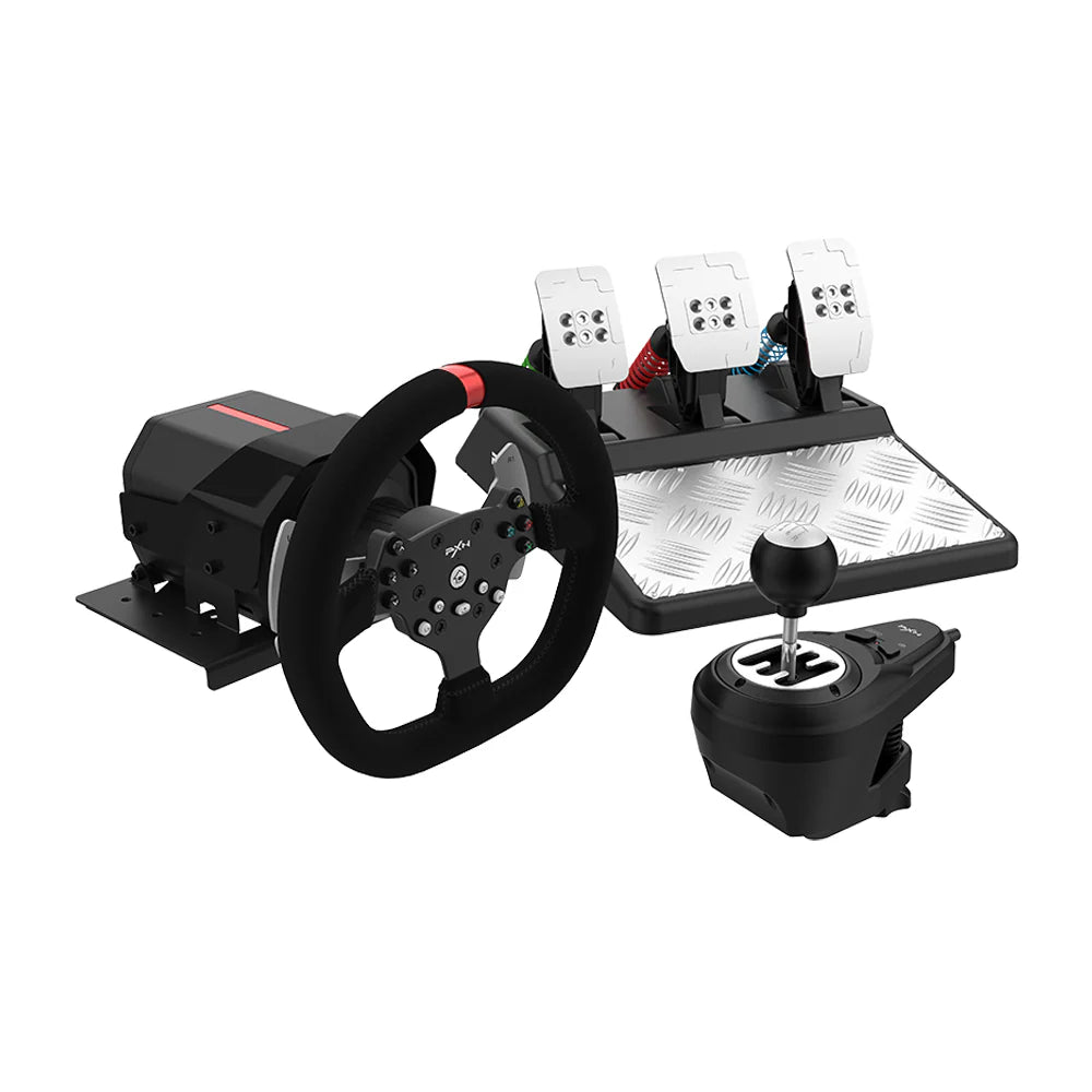 PXN V10 Race Steering Wheel with 3 Pedals and Gear Shifter